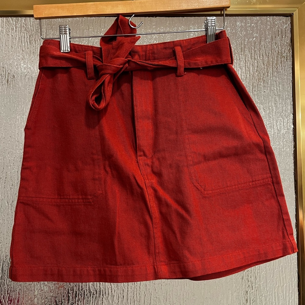 Orange Mini Skirt from Francesca’s!